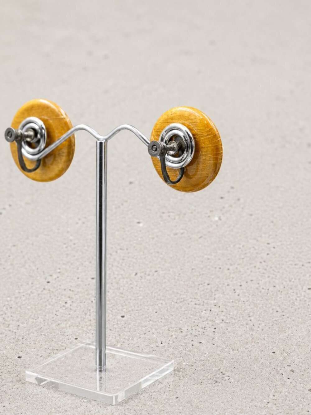 Vintage Cream Rose Screw Back Earrings | Classic Floral - Picture 6 of 6